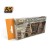 AK Interactive Colors OLD AND WEATHERED WOOD VOL.1 - Acrylic Paint Set (6 x 17 ml) AK562